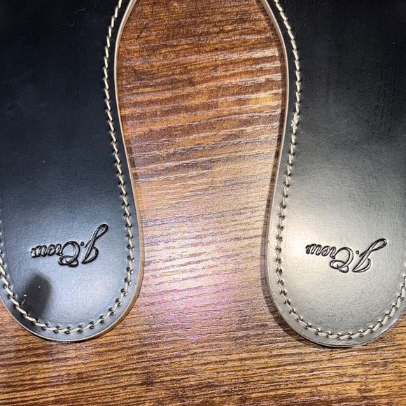 J. Crew Capri Slide Sandals in Tiger Print Calf Hair Brown Black Size 9 SKU006 - Picture 3 of 8